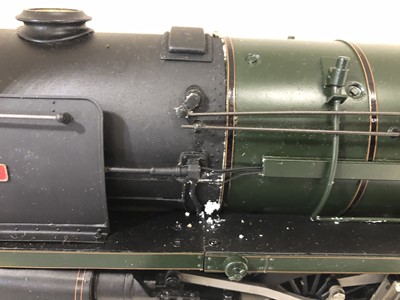 Lot 42 - G1M Exclusive models live steam, gauge 1 / G scale, 45mm locomotive and tender, 'Iron Duke' Britannia BR standard class 7 4-6-2 no.70014, green, with instructions, in carry case.