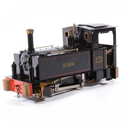 Lot 46 - Roundhouse live steam, gauge 1 / G scale, 32mm locomotive, 'Big Bob' 0-4-0, black, in case.