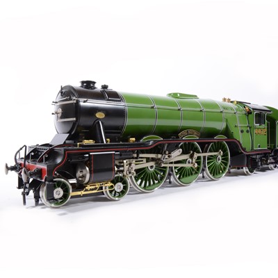 Lot 49 - Aster Hobby live steam, gauge 1 / G scale, 45mm locomotive and tender, 'Flying Scotsman' 4-6-2 LNER no.4472, with wooden carry case and original box.