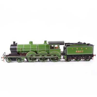 Lot 50 - Finescale steam, gauge 1 / G scale, 45mm locomotive and tender, B12 LNER no.8507, 4-6-0, green, in wooden case, with RC