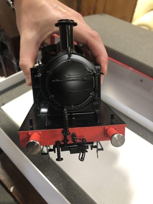 Lot 51 - Bachmann Brassworks electric, gauge 1 / G scale, 45mm locomotive, 0-6-0, Jinty, BR black, in box, with RC.