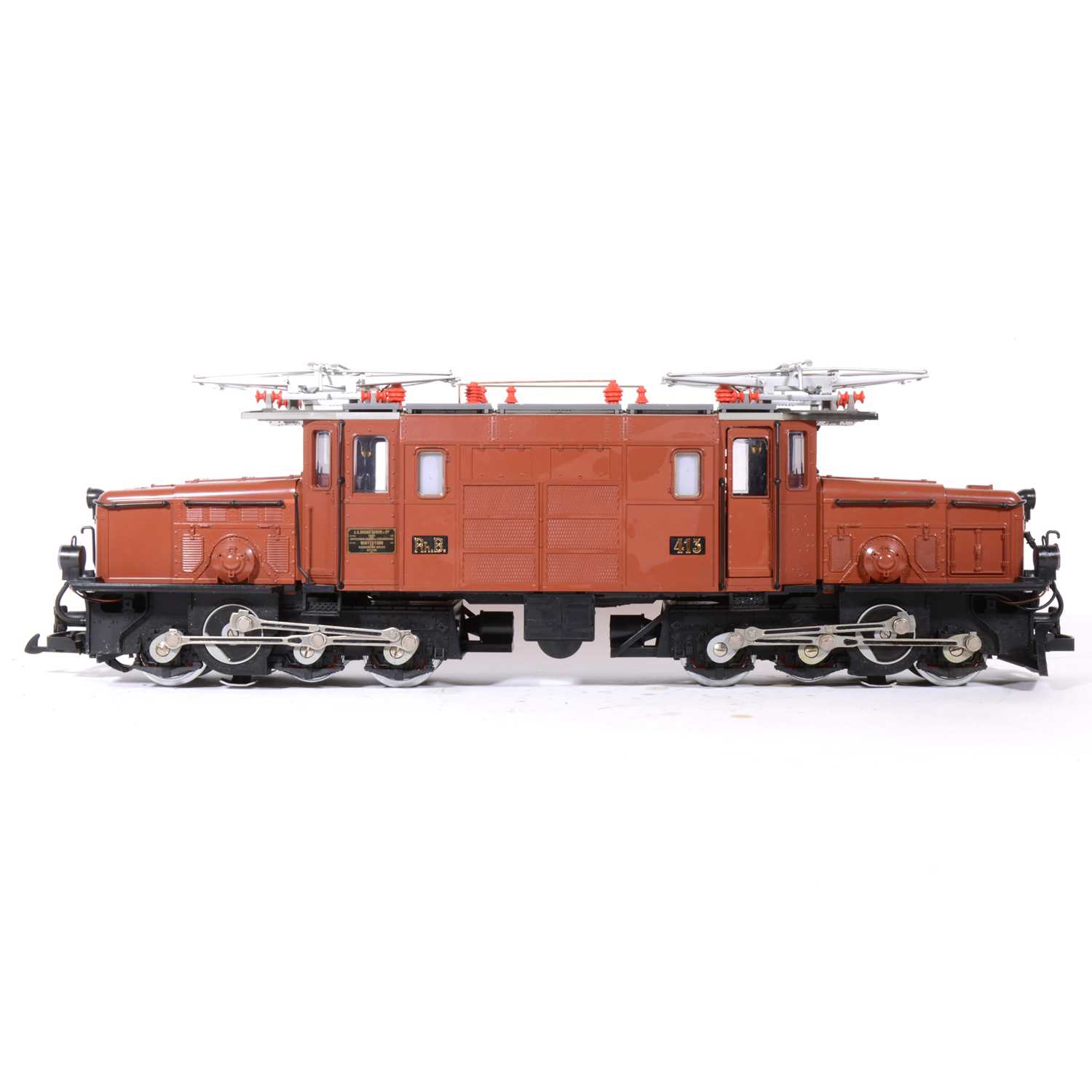 Lot 54 - LGB electric, G scale, Crocodile electric locomotive 8-0-8 no.2040, boxed.