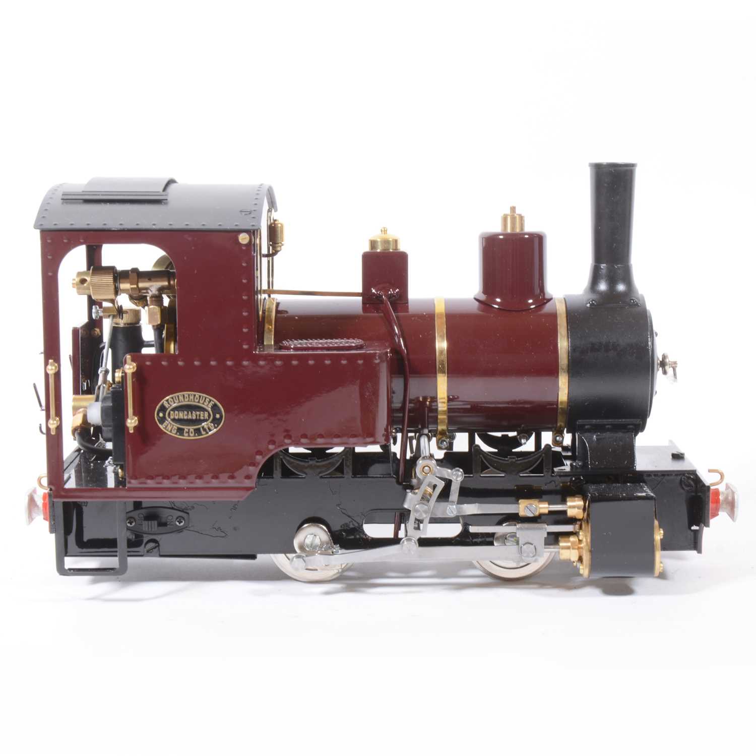 Lot 56 - Roundhouse live steam, gauge 1 / G scale, 45mm locomotive, 'Billy' 0-4-0, Victoria maroon, with instructions, in box, with RC
