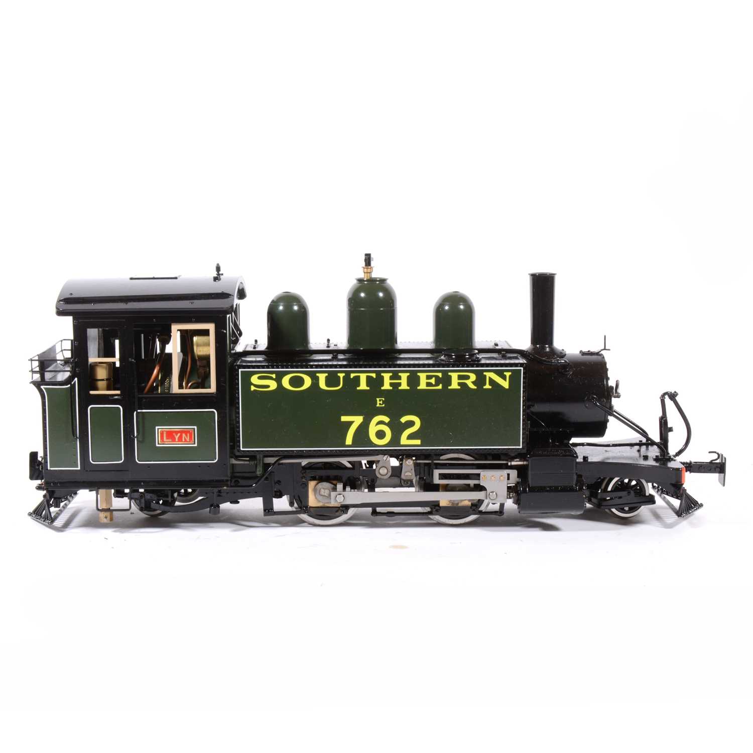 Lot 57 - Accucraft live steam, gauge 1 / G scale, 45mm locomotive, 'Lyn' Southern 2-4-2T no.762, green, in box, with RC
