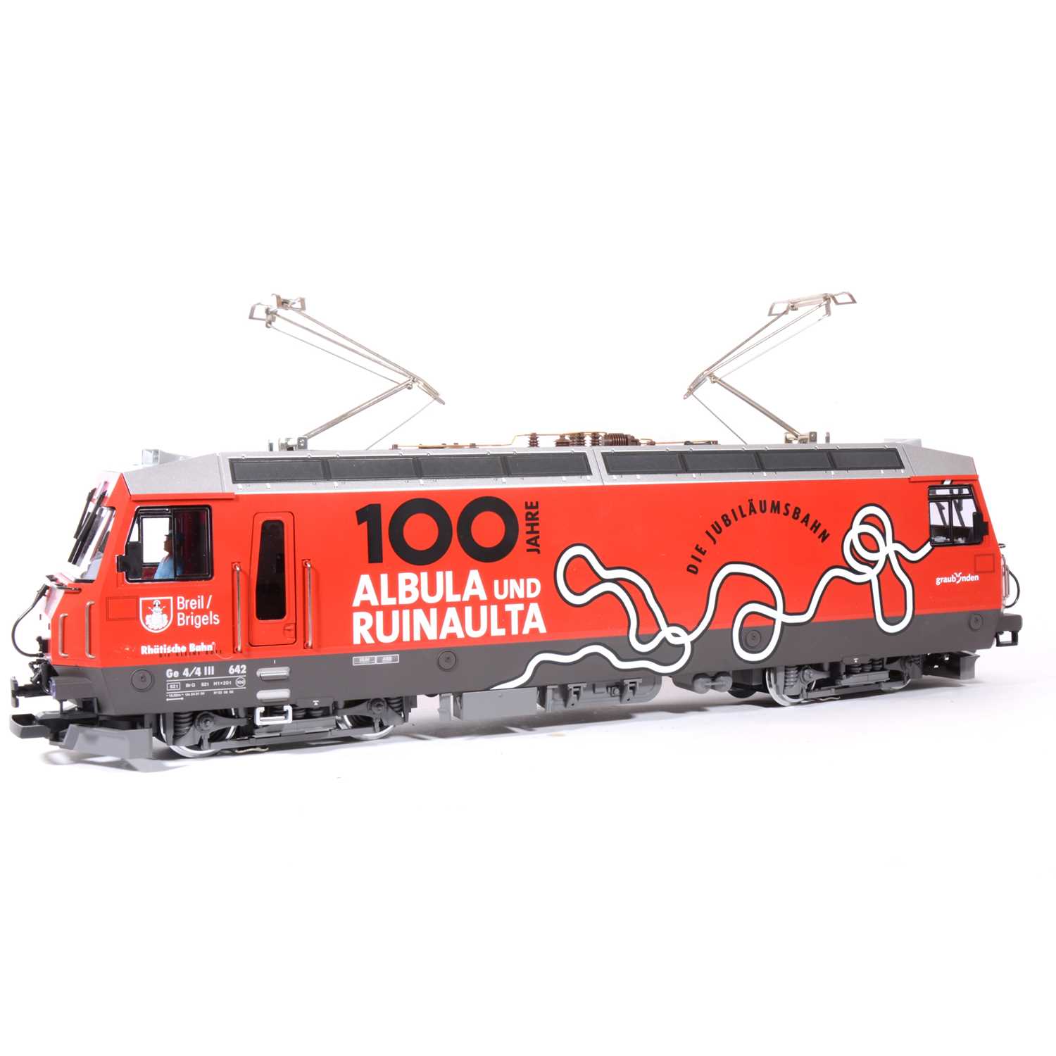 85 - LGB electric, G scale, 100 Jahre Albula und Ruinault locomotive, no.27422, boxed.