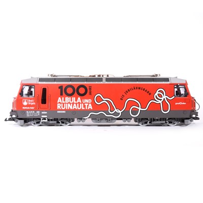 Lot 85 - LGB electric, G scale, 100 Jahre Albula und Ruinault locomotive, no.27422, boxed.