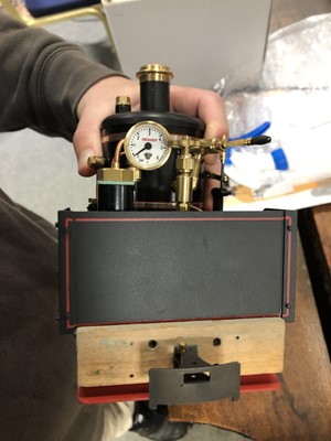 Lot 58 - Regner Models live steam, gauge 1 / G scale, 45mm locomotive, 'Chaloner', 0-4-0, black, boxed.