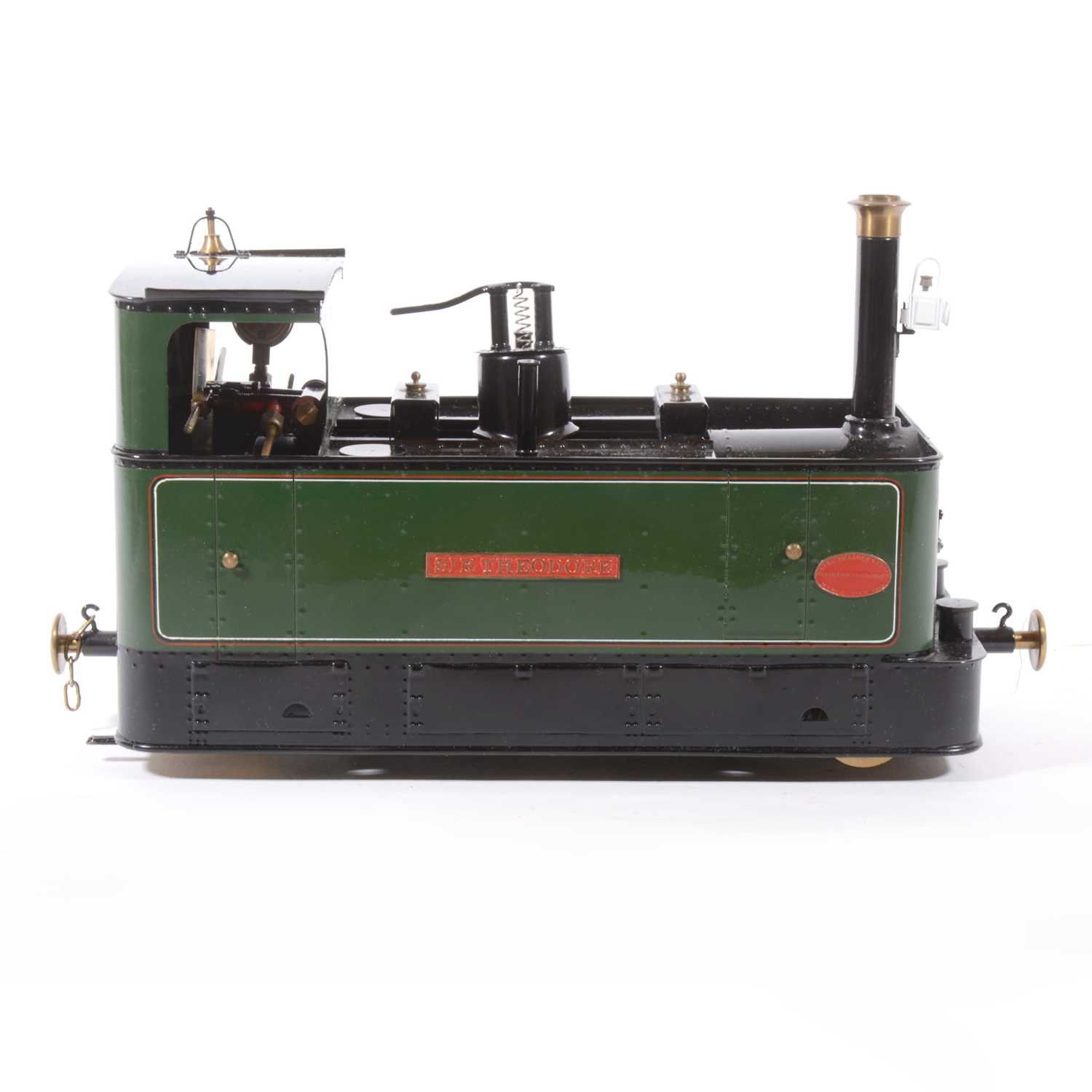 Lot 60 - Finescale Engineering Company live steam locomotive, gauge 1 / G scale, Glyn Valley Tramway, 'Sir Theodore', 0-4-0, green, with booklet, in case.