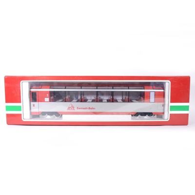 Lot 89 - LGB G scale, Zermatt-Bahn observation passenger coach, no.31660, boxed.