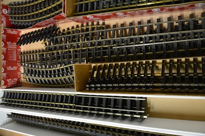 Lot 100 - LGB, Peco and Aster Hobby G scale track, a large quantity of straights and curves.