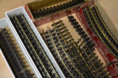 Lot 100 - LGB, Peco and Aster Hobby G scale track, a large quantity of straights and curves.