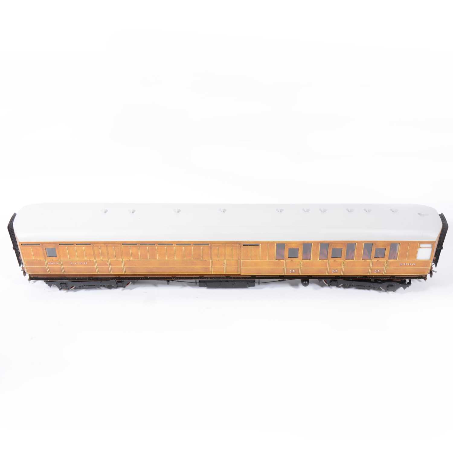 Lot 71 - The Finescale Locomotive Company passenger coaches, gauge 1 / G scale, 45mm, rake of three LNER 'Teak' no.3987, no.1378, no.3990, (3).