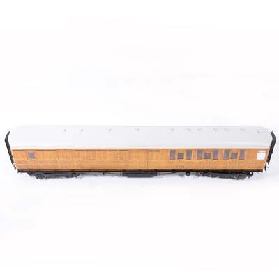 Lot 71 - The Finescale Locomotive Company passenger coaches, gauge 1 / G scale, 45mm, rake of three LNER 'Teak' no.3987, no.1378, no.3990, (3).
