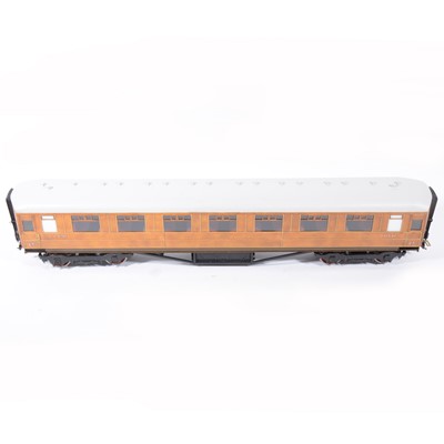 Lot 71 - The Finescale Locomotive Company passenger coaches, gauge 1 / G scale, 45mm, rake of three LNER 'Teak' no.3987, no.1378, no.3990, (3).