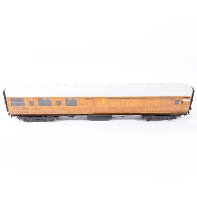 Lot 71 - The Finescale Locomotive Company passenger coaches, gauge 1 / G scale, 45mm, rake of three LNER 'Teak' no.3987, no.1378, no.3990, (3).