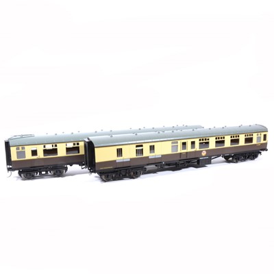 Lot 76 - The Gauge 1 model co G scale, 45mm passenger coaches, BR W24746, W34888, W24380 (x2), W24751, W35188, (6).