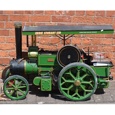 Lot 128 - Maxitrak live steam 3inch scale Aveling & Porter road roller, length 119cm, height 74cm, width 47cm, with copper TIG welded boiler, with added canopy.