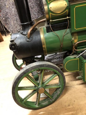 Lot 128 - Maxitrak live steam 3inch scale Aveling & Porter road roller, length 119cm, height 74cm, width 47cm, with copper TIG welded boiler, with added canopy.