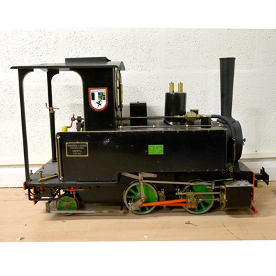 Lot 125 - Live steam 7 1/4 inch gauge locomotive, Orenstein & Koppel 0-4-2 tank engine, RhB no.1032, 83cm length.