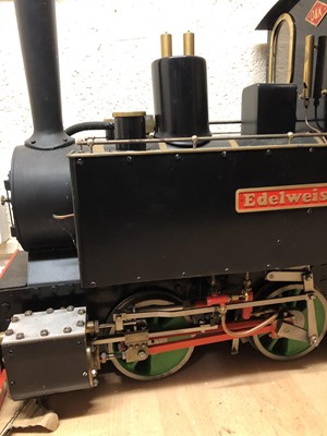 Lot 125 - Live steam 7 1/4 inch gauge locomotive, Orenstein & Koppel 0-4-2 tank engine, RhB no.1032, 83cm length.