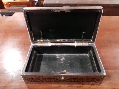 Lot 1112 - A George V boulle work box, by Asprey, London