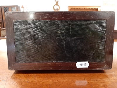 Lot 1112 - A George V boulle work box, by Asprey, London