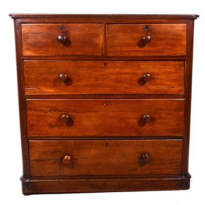 Lot 121 - A Victorian mahogany chest of drawers