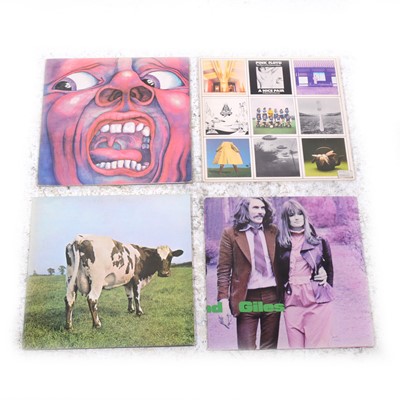 Lot 20 - Four Vinyl Records King Crimson and Pink Floyd