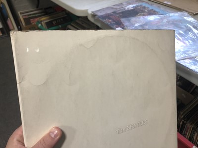 Lot 10 - The Beatles White Album and Sgt. Pepper's Loney Hearts Club Band vinyl LP records.