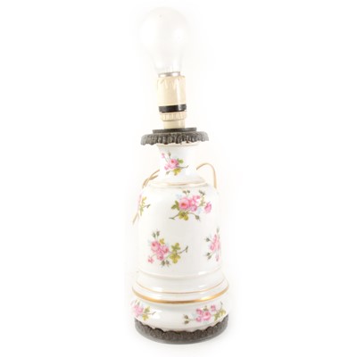 Lot 23 - A French metal mounted lamp base