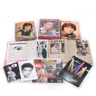Lot 73 - Cliff Richard; a collection of memorabilia