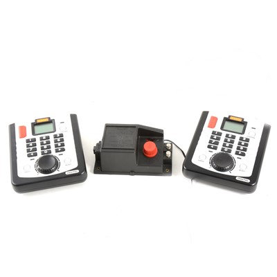 Lot 156 - Pair of Hornby model railway DCC controllers, model R8213 and a R965 train controller