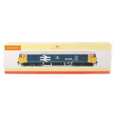 Lot 504 - Hornby OO gauge model railway locomotive; R2349 BR Co-Co diesel electric class 50 'Ark Royal', boxed