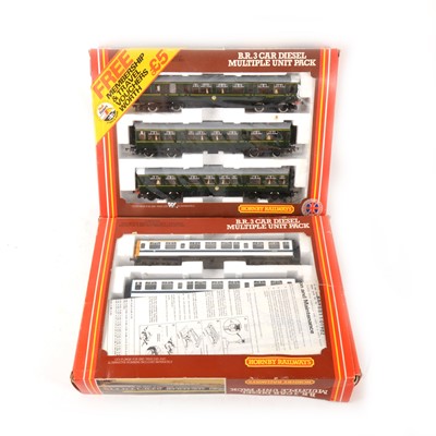 Lot 519 - Two Hornby OO gauge model railway multiple unit packs, R687 and R698