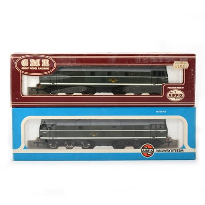 Lot 547 - Airfix OO gauge model railway diesel locomotives; two 54101-9 A1A-A1A class 31/1 BR greem D5531, different box designs.
