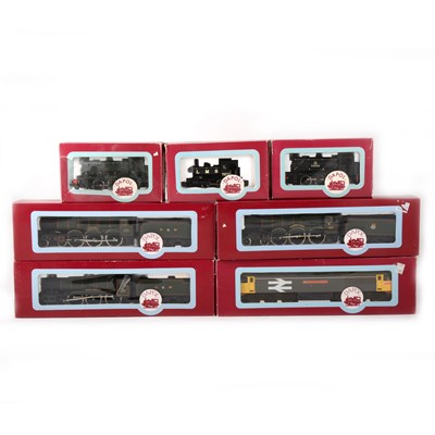 Lot 549 - Seven Dapol OO gauge model railway locomotives, including 'Dorcehster Castle' and others.