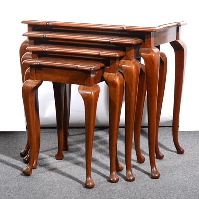 Lot 35 - Nest of mahogany quartetto tables