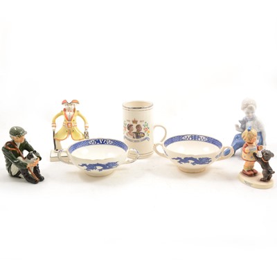 Lot 1029 - Assorted china and teaware including Crown Derby and Royal Stafford