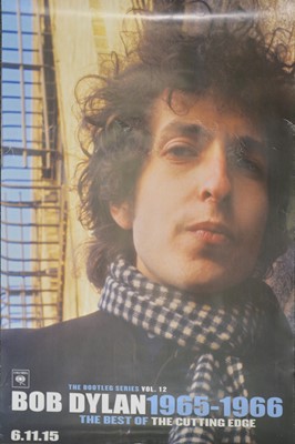 Lot 99 - Six music posters; including Frank Zappa, Bob Dylan, Nick Lowe and ZZ Top, various sizes.