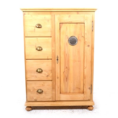 Lot 133 - A pine pantry cupboard