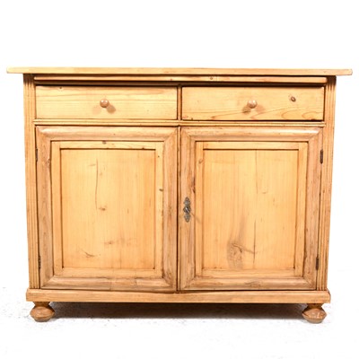 Lot 134 - A pine side cupboard
