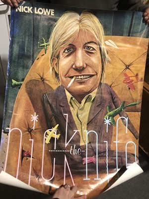 Lot 100 - Fourteen music adversiting posters