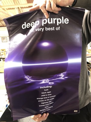 Lot 100 - Fourteen music adversiting posters