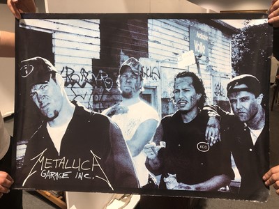 Lot 100 - Fourteen music adversiting posters