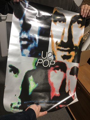 Lot 100 - Fourteen music adversiting posters