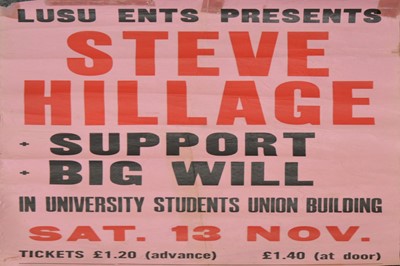 Lot 98 - Three Leicester University Student's Union music gig posters, c1970s