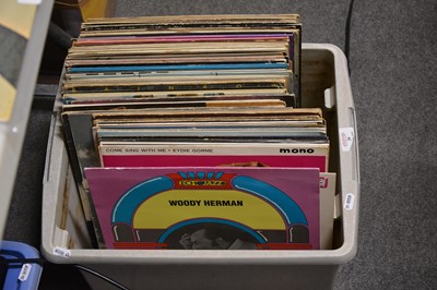 Lot 28 - One box of mixed vinyl LP and 12" single records; aprox seventy-six