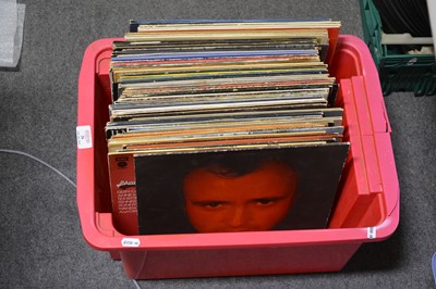 Lot 26 - One box of mixed vinyl LP records; aprox sixty-seven