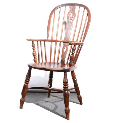 Lot 77 - An elm and ash Windsor chair