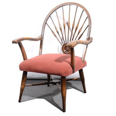 Lot 114 - A Victorian elm and ash Windsor chair